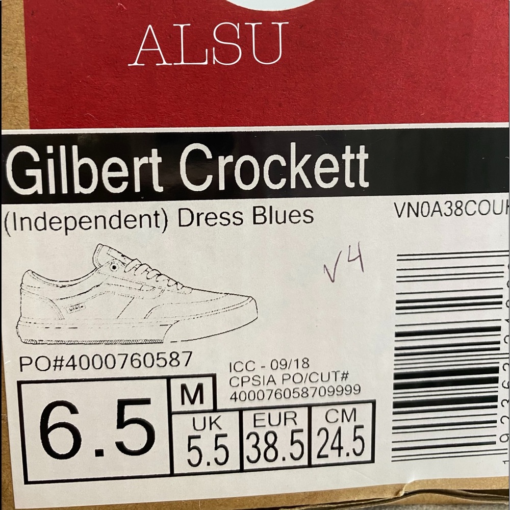VANS Gilbert Crockett Independent Dress Blues W - Picture 8 of 8